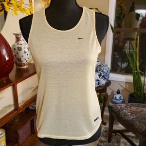 Nike Fit Yellow Mesh Tank Top S